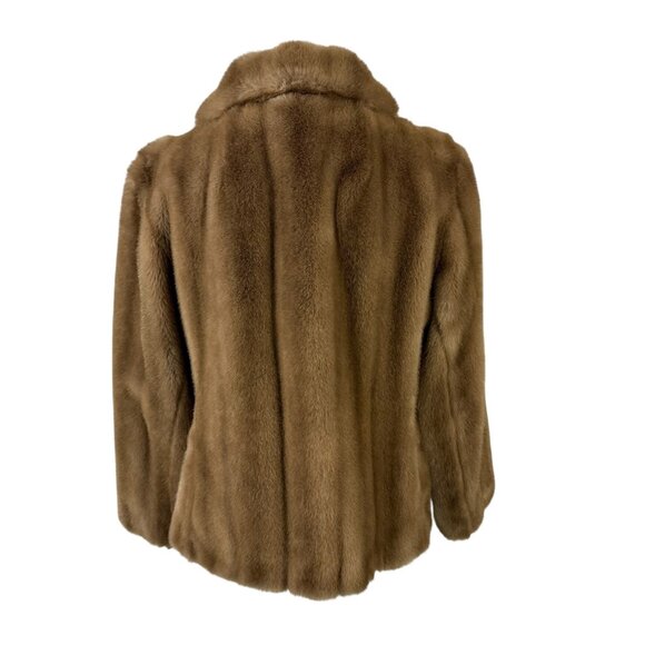 Grandella II Faux Fur Coat Union Label Made in USA Size 16 Vintage 1970s - Picture 5 of 12